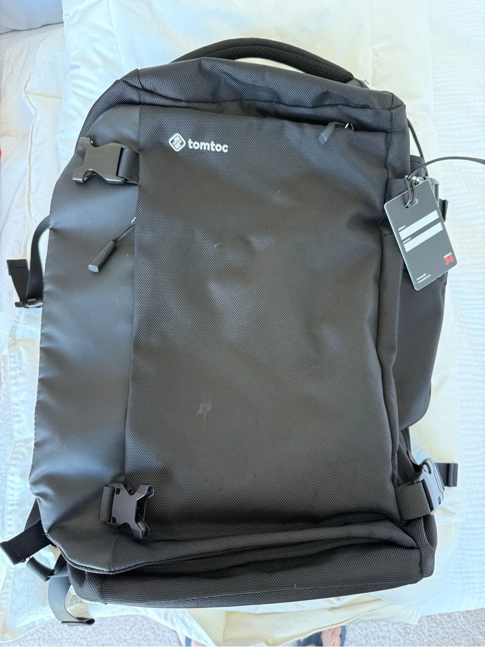 TomTac 40L Travel Backpack for Men — Black